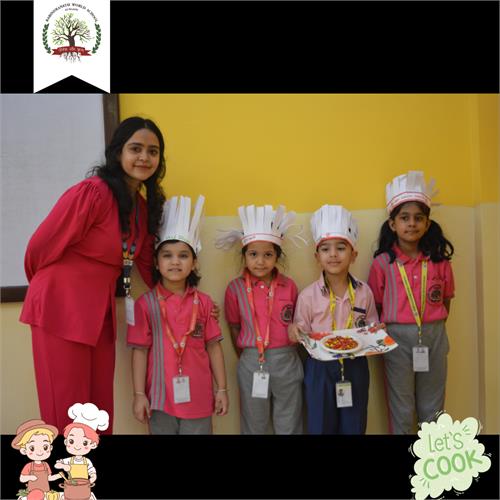 Today\'s Special: A Sprinkle of Joy! Flameless Cooking by Pre-Primary Students.