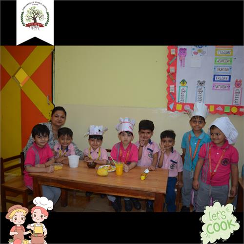 Today\'s Special: A Sprinkle of Joy! Flameless Cooking by Pre-Primary Students.