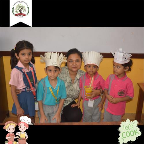 Today\'s Special: A Sprinkle of Joy! Flameless Cooking by Pre-Primary Students.