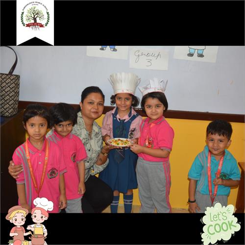 Today\'s Special: A Sprinkle of Joy! Flameless Cooking by Pre-Primary Students.
