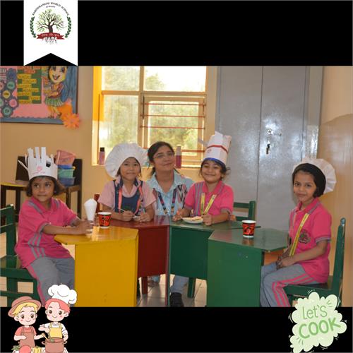 Today\'s Special: A Sprinkle of Joy! Flameless Cooking by Pre-Primary Students.